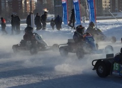 В Воткинске прошли соревнования по зимнему картингу