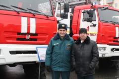 Воткинску подарили новую пожарную машину