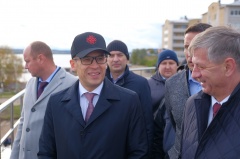 Глава Удмуртии ознакомился с ходом строительства парка Чайковского «Времена года»