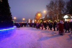 Официально открыли ледовый городок и главную ёлку