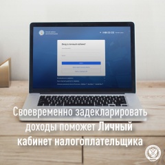 Своевременно задекларировать доходы поможет «Личный кабинет налогоплательщика»